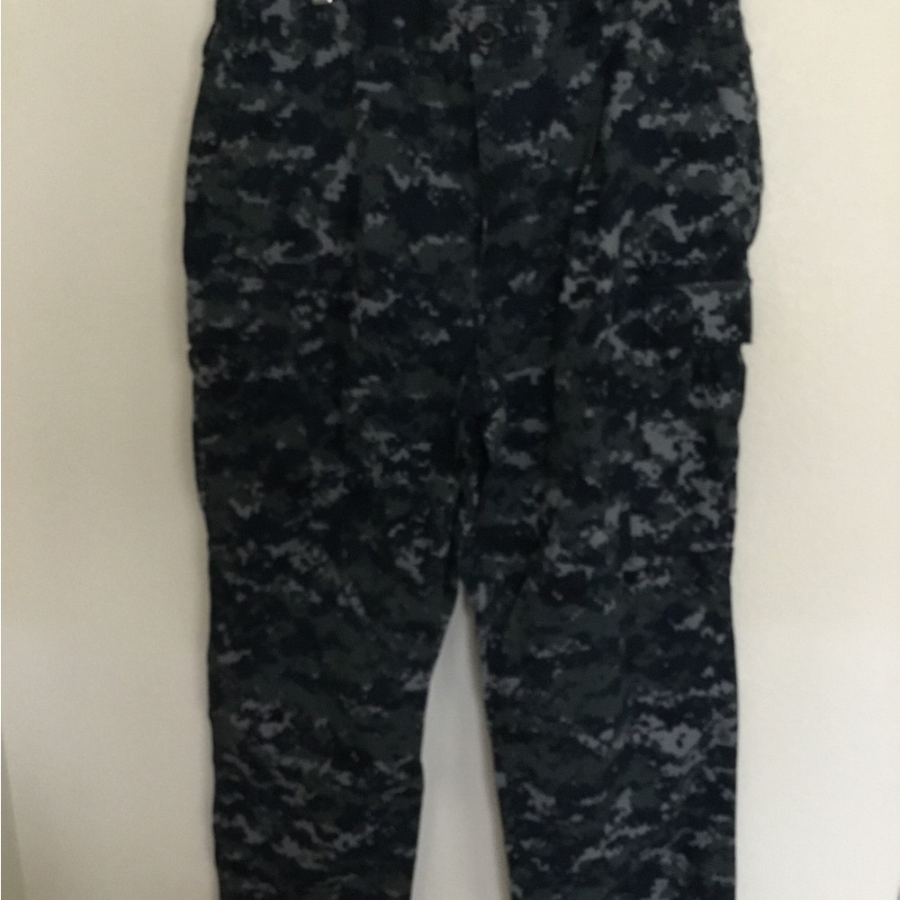 US navy nwu type I blue digital trousers size large regular excellent